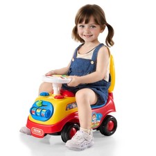 Push Car for Toddlers 1-3 Years, Sit-to-Stand with Music  Horn  Storage