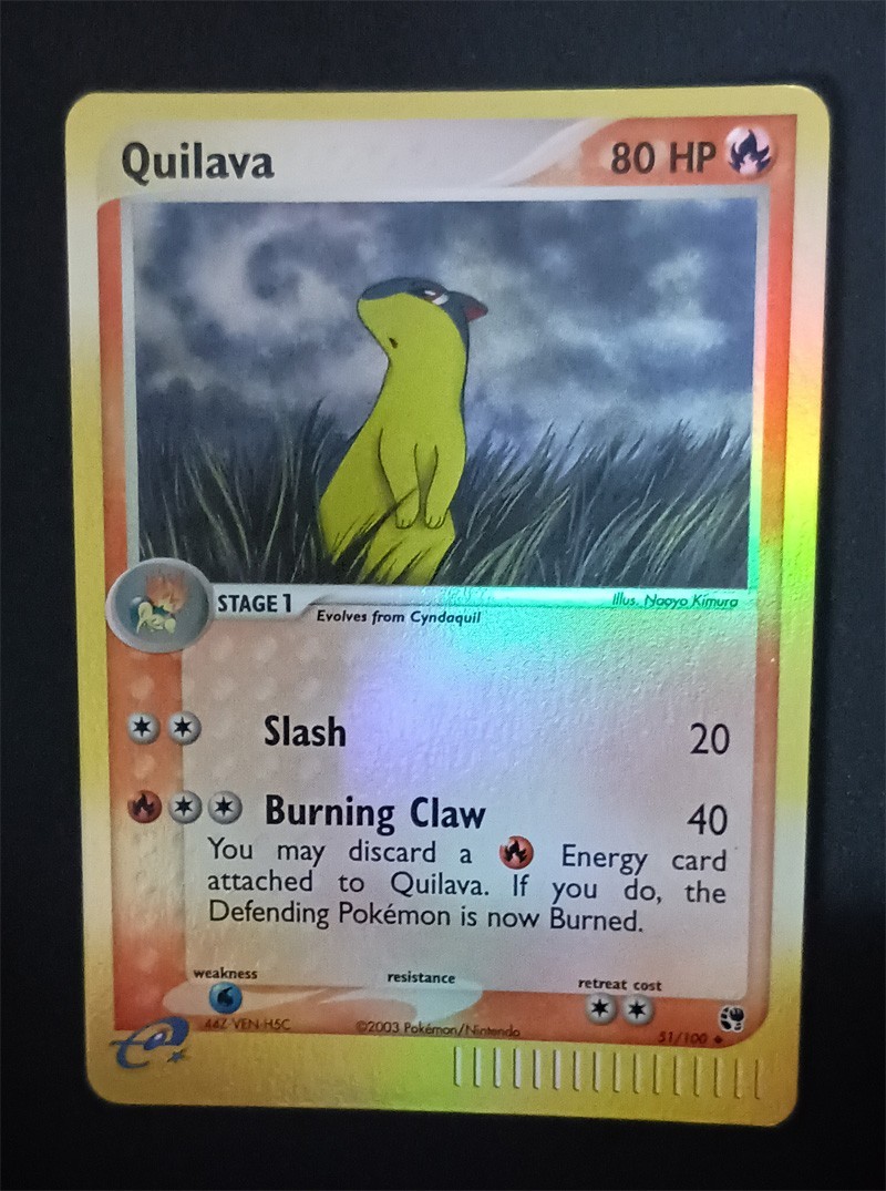 Quilava 51/100 Reverse Holo Uncommon EX Sandstorm NM With Free eBay Shipping 1a