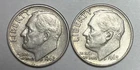 1962-D and 1963 10C Roosevelt Dimes 90% Silver