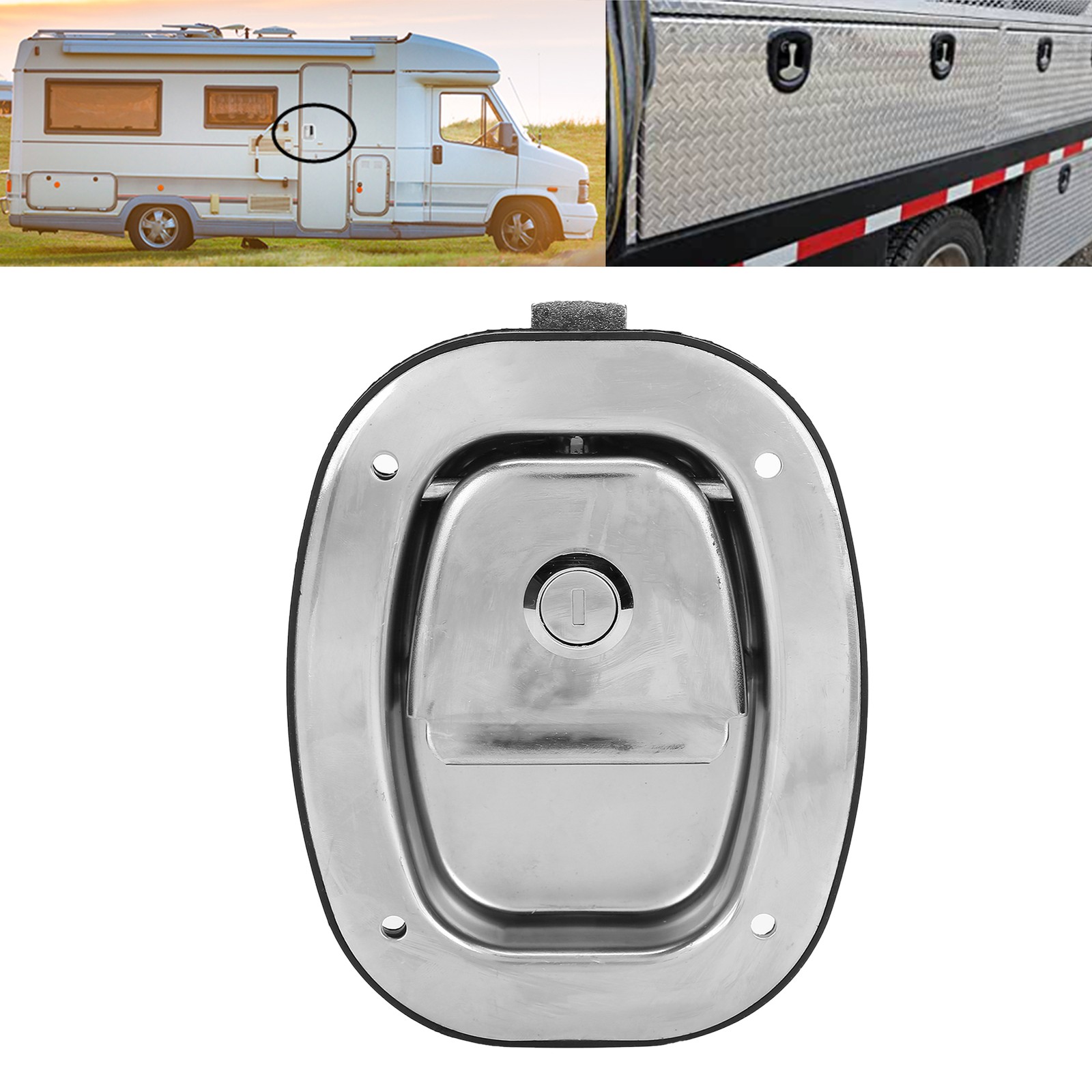 Stainless Steel Door Latch Lock For RVs Trailers Ships Toolbox Easy To Use