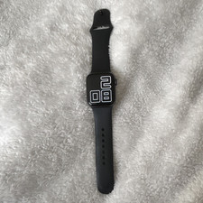 Apple Watch Series 5 40mm Black Metal Case Black Silicone Band iOS WatchOS