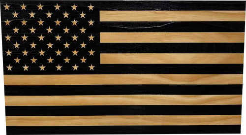 Black American Flag Hidden Gun Cabinet by Bellewood Designs - 第 3/9 張圖片
