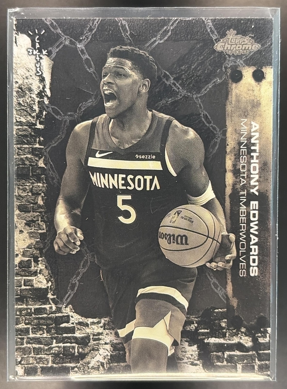 2025-26 Topps Chrome x Cactus Jack Anthony Edwards #33 Timberwolves
