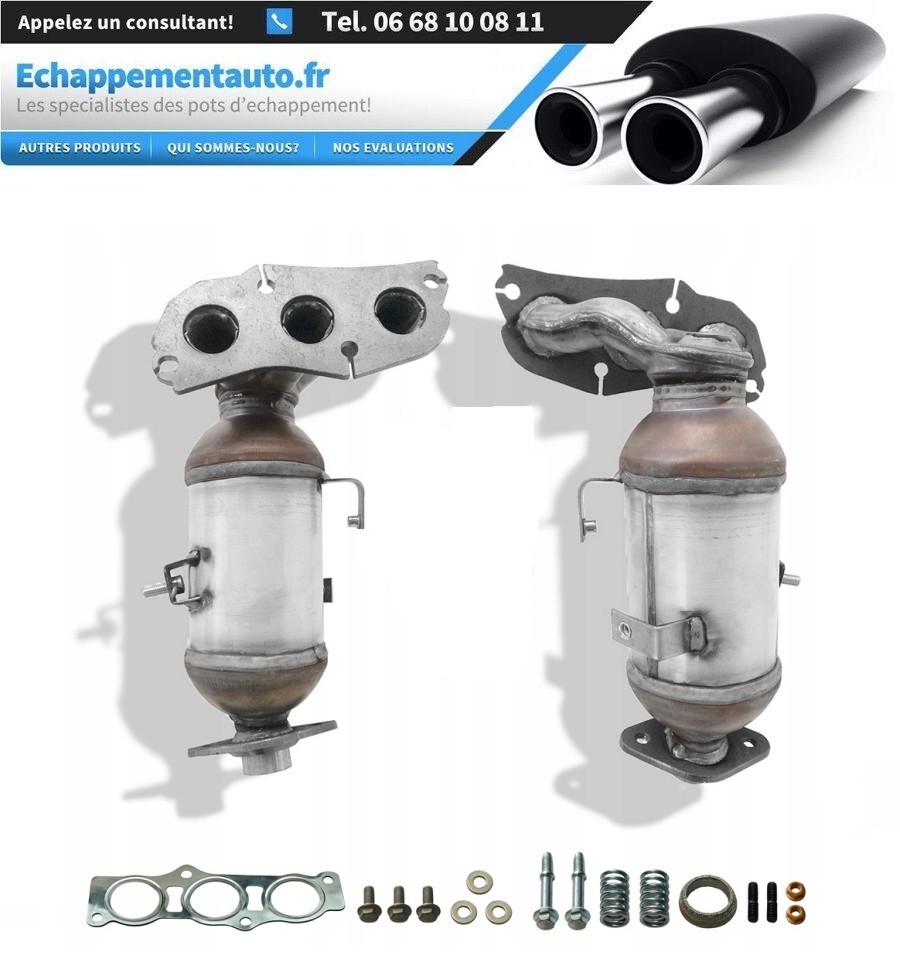 Pot catalytique avec collecteur d'échappement pour Toyota Aygo 1.0i essence