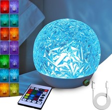 Night Light Lamp w/Remote 16 Colours USB Rechargeable Adjustable Mood Light