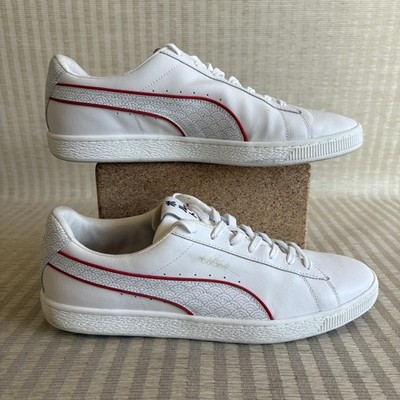 Puma Basket x Usain Bolt Tokyo Shoes Mens Size 13 White Low Sneakers 384641-01