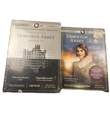 Downton Abbey Seasons 1-6 DVD Lot PBS Box Set 1-5 Limited Edition + Final Season