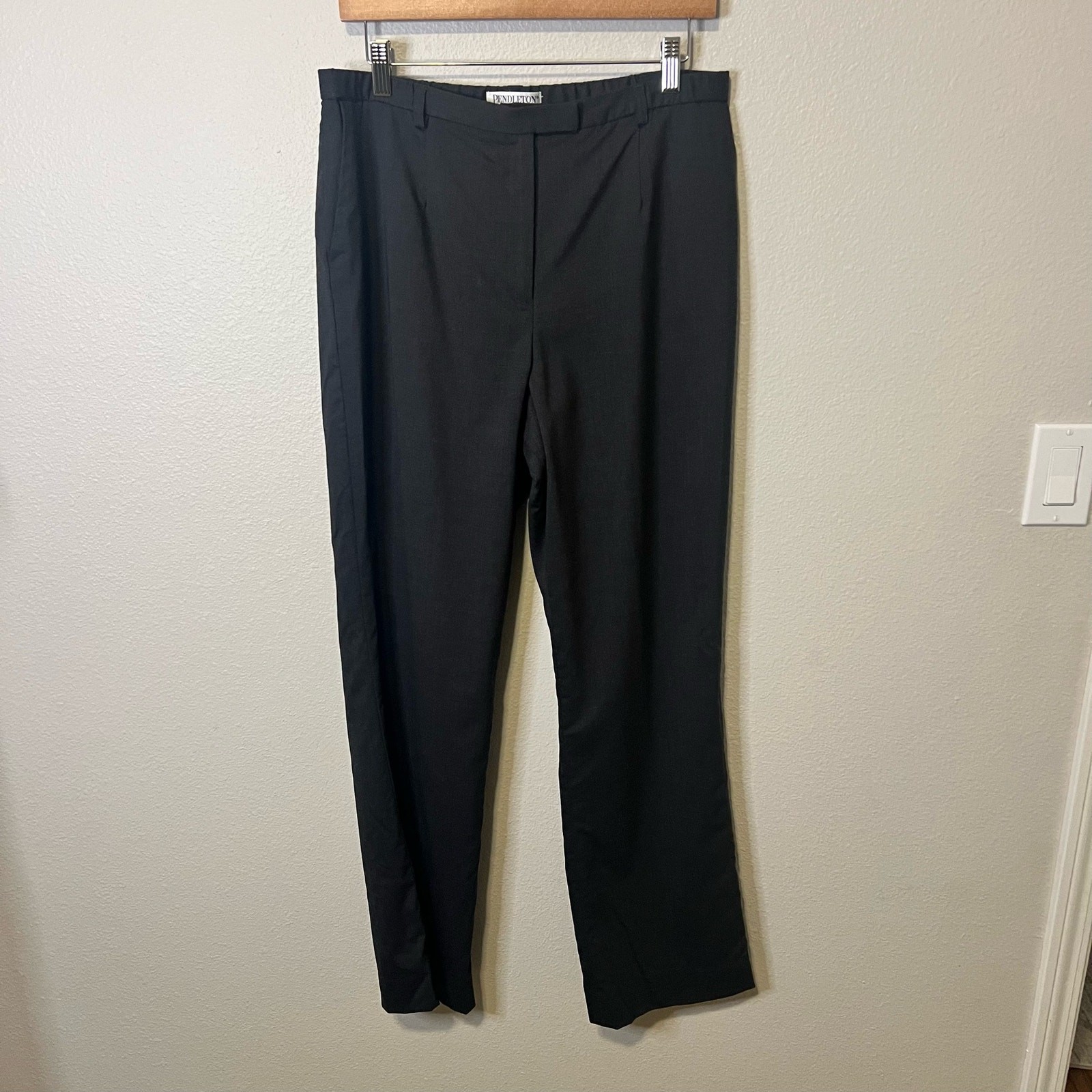 Pendleton Wool Blend Gray Straight Leg Dress Pant… - image 1