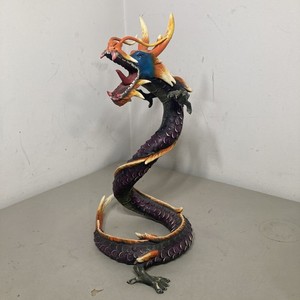 Large Dragon Statue Twisting Standing Dragon 19.5“ Tall Decor Painted Resin