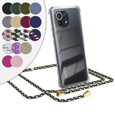 EAZY CASE für Xiaomi Mi 11 5G Hülle mit Band Handykette Silikon Hülle Cover TPU
