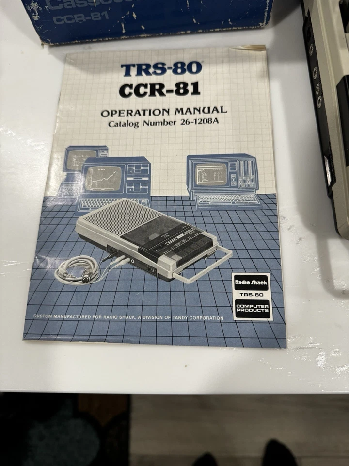Radio Shack Tandy TRS-80 CCR-81 Computer Cassette Tape Recorder Model 26-1208A - Image 3 of 4