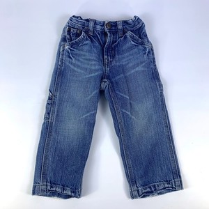 VTG Y2K baby Gap Carpenter Jeans 3T 100% Cotton Adj Waist Grunge Skate Baggy