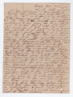 CONFEDERATE CIVIL WAR LETTER 56th NC Vols Yankee Bomb Shells Wilmington NC!
