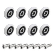 8 Ruote Cuscinetti Di Ricambio per Box Doccia, Rotelle in Ottone Ø25 Mm