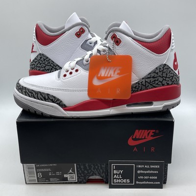 Size Jordan Retro Mid Fire Red Grey White Suede Leather (DN3707-160) 