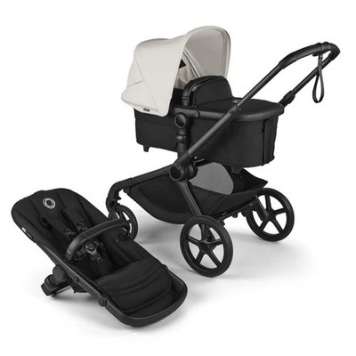 Bugaboo Kangaroo misty white Stroller With Bassinet and seat