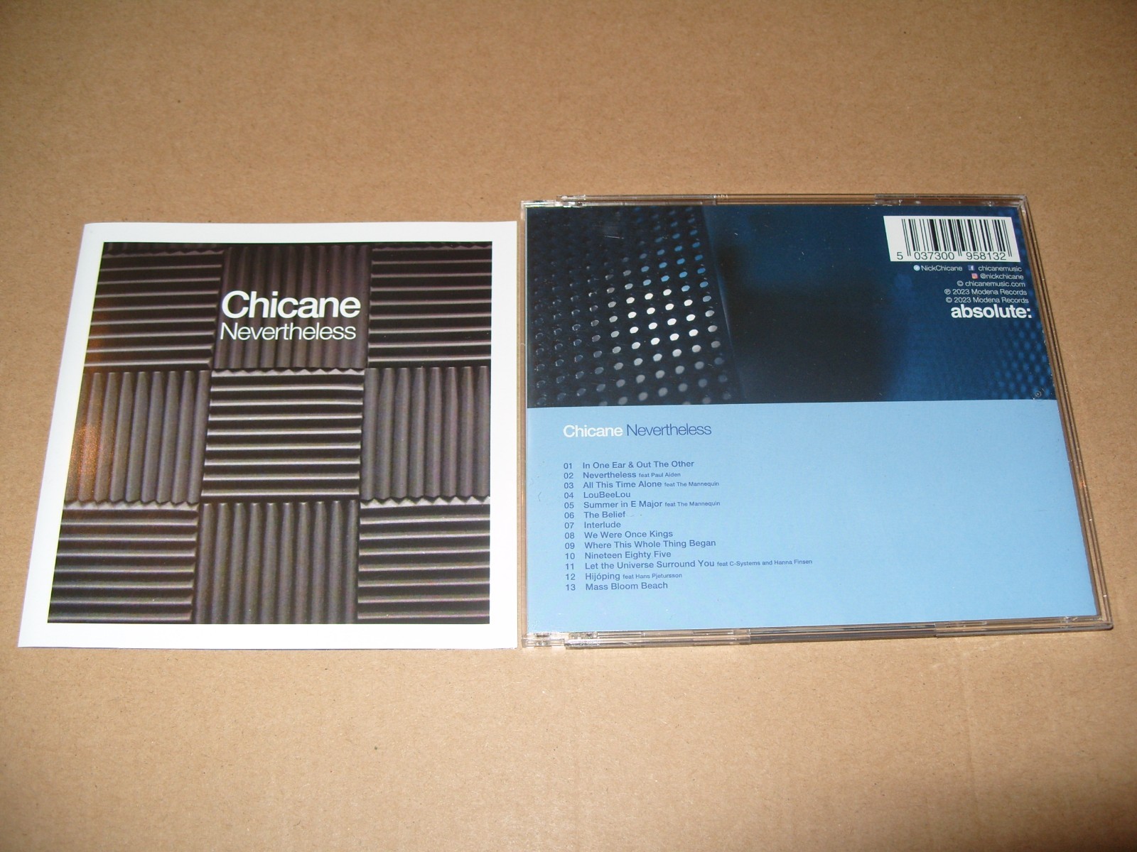 Chicane – Nevertheless 2023 - CD + INLAYS NEAR MINT CONDITION. (M6)