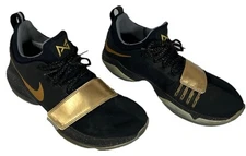 NIKE ID PG 1 ID PAUL GEORGE Mens Shoe Black Gold Strap Size 12 [AA1747-991]