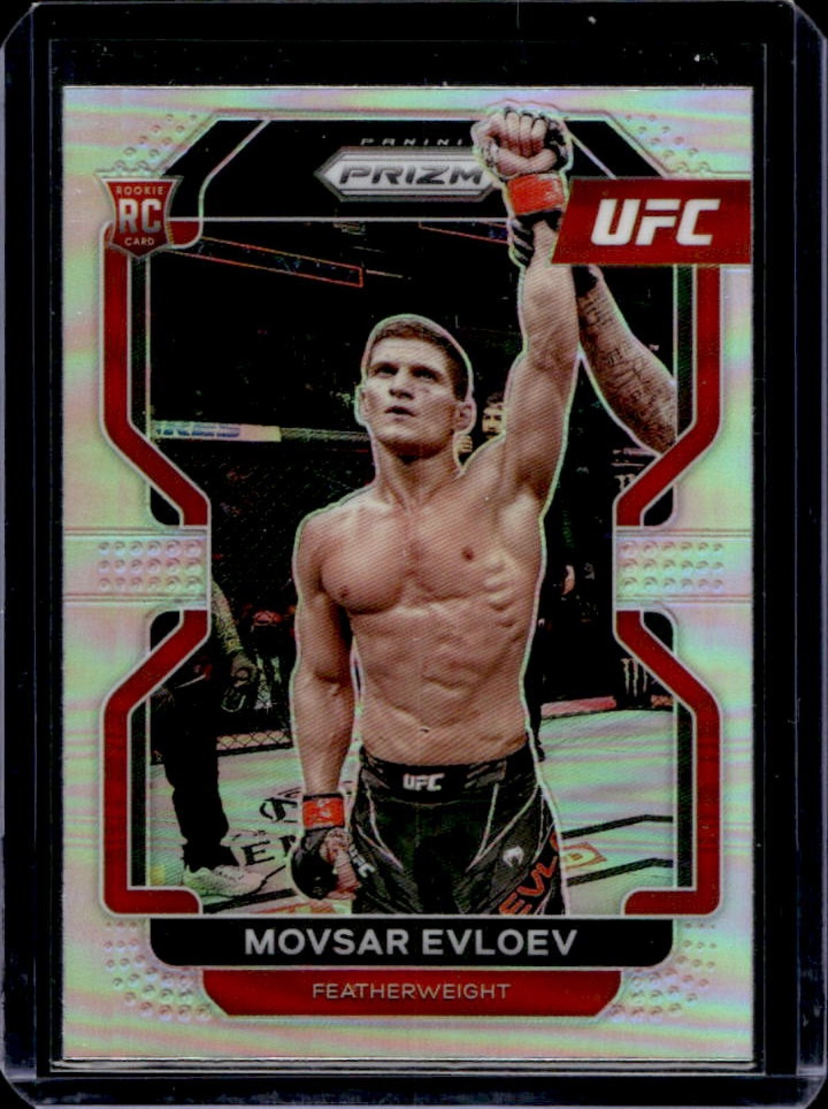 2022 Prizm UFC Movsar Evloev RC Silver Rookie #130