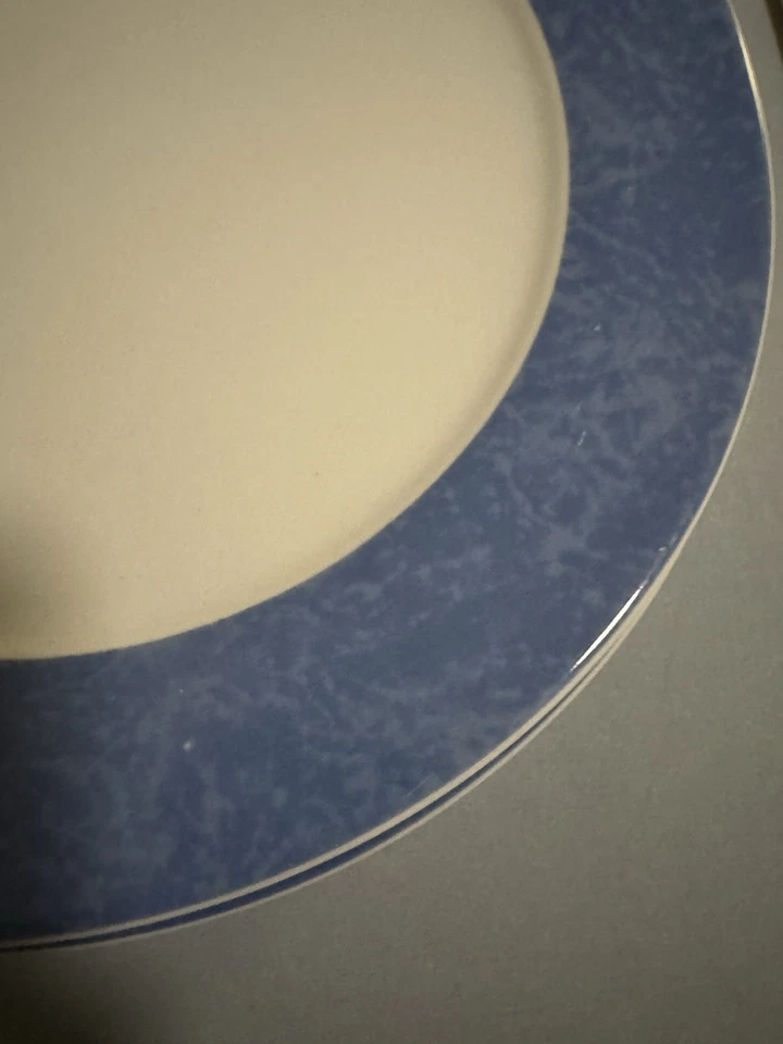 8x Seltmann Weiden Platzteller Blau Marmoriert, 31 cm