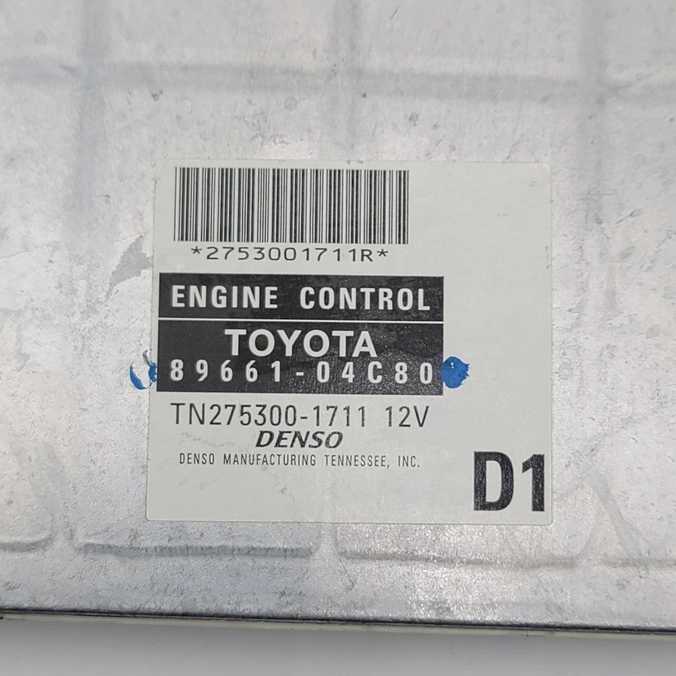 2007 2008 2009 Toyota Tacoma Engine Computer Control Module ECM OEM 89661-04C80 - Image 4 of 4