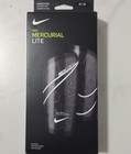 Men's  Nike Mercurial Lite Shin Guards Black White Soccer Futbol Size M — photo 2
