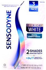 Sensodyne Clinical White Toothpaste 3 x 5.5 Oz EXP 02/2028