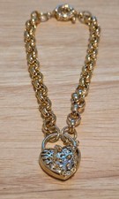 Vintage Jewellery Gold Tone belcher Chain Bra...