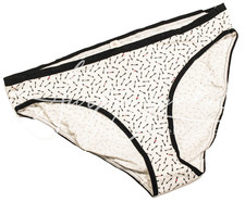 Victoria Secret Vintage Panty Panties XL Cotton Bikini Pink Black Arrow Arrows