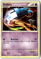 Pokemon Card Beldum LP Unleashed Common 44/95