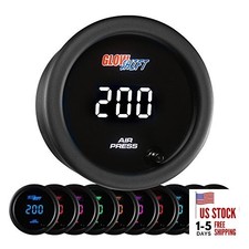 10 Color Digital 200 PSI Air Pressure Gauge Kit for Air Ride Suspension
