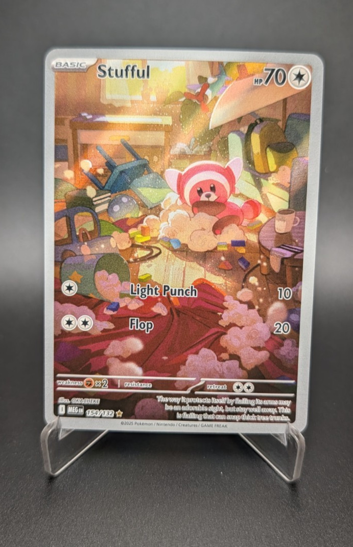 Stufful - Mega Evolution 154/132 - Pokemon TCG - LP w/ Print Lines (See Photos)