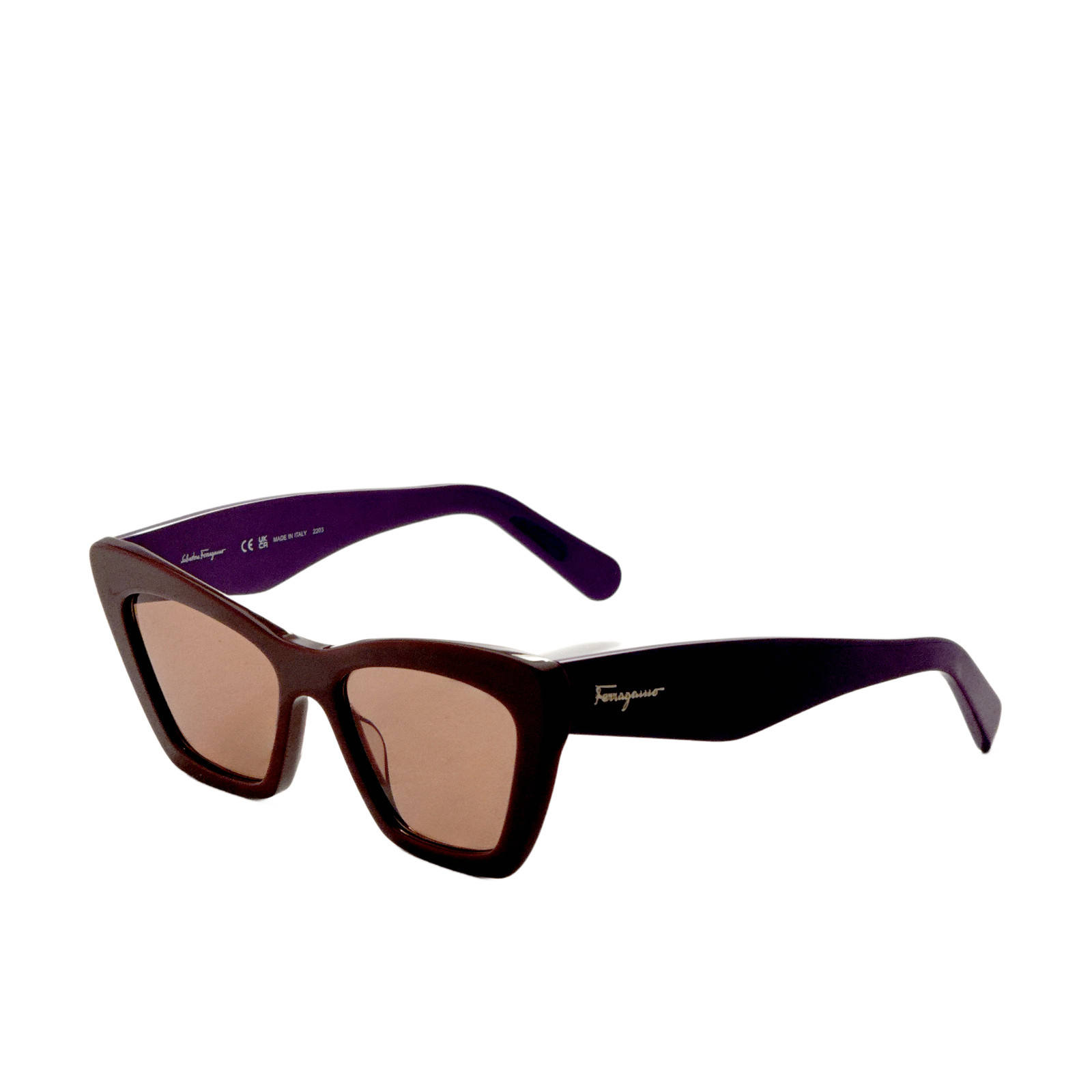 Ferragamo Womens 55mm Dark Brown Sunglasses SF929S-209-55 14590₽