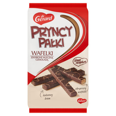 5907471419858 Dr Gerard  PryncyPałki Wafelki zdobione mleczną czekoladą 200 g DR