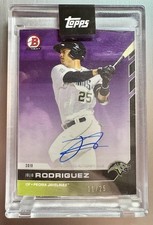 Julio Rodriguez 2019 Topps Bowman Next Rookie Purple On-Card Auto #’d 11/25 Rc