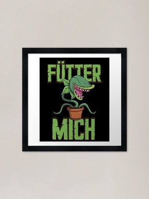 Venus Flytrap Carnivorous Carnivoro Framed Wall Art Poster Canvas Print Picture