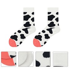 1 Pair Cow Spots Long Socks Tube Female Socks (Free Size 36-43)