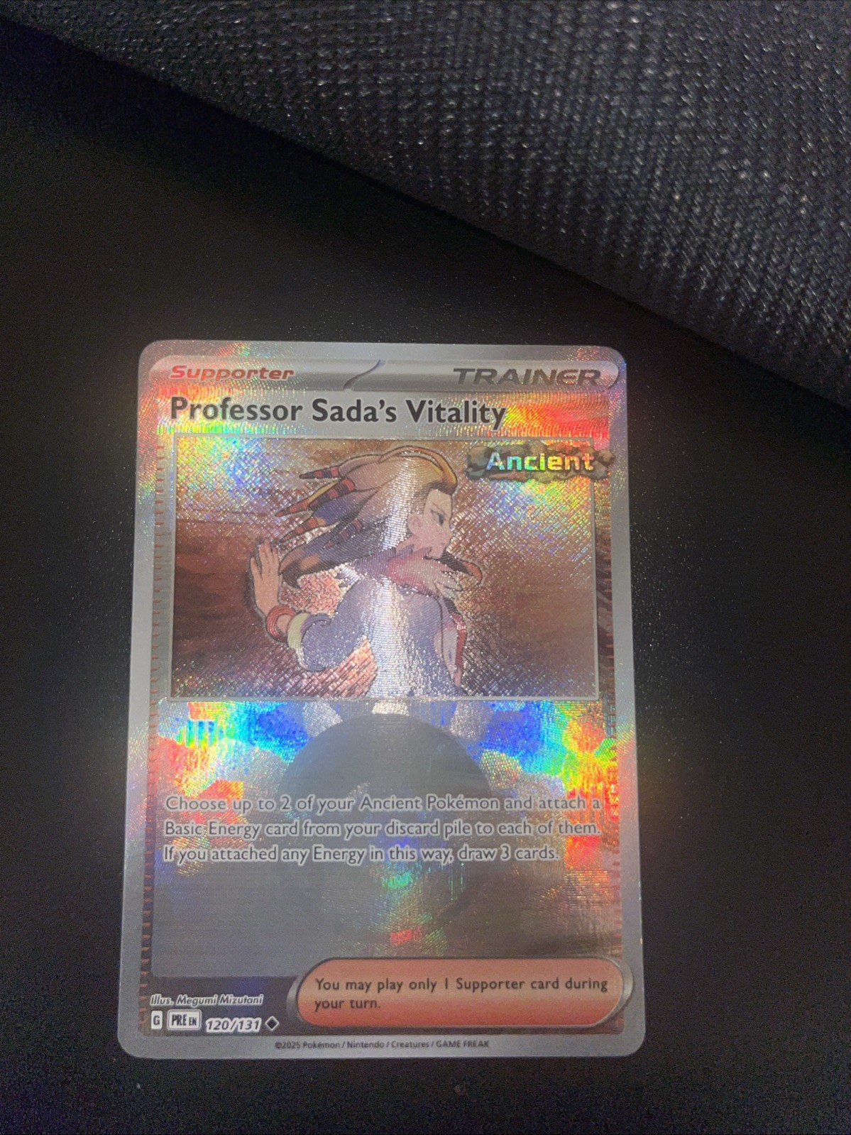 Professor Sada's Vitality Prismatic Evolutions Pokeball Reverse Holo 120/131 LP