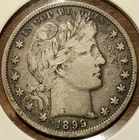 1899 P • Barber Silver Half Dollar 50C in Fine