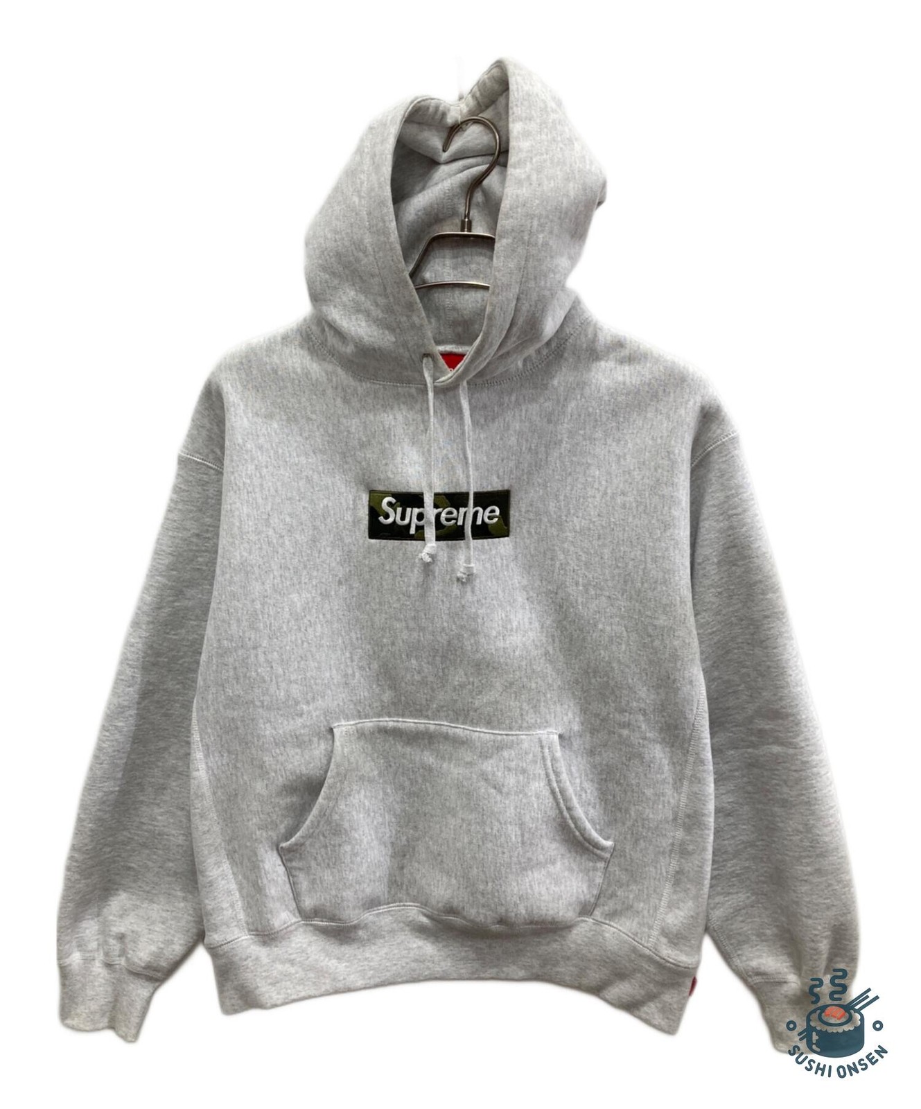 SUPREME 23AW Box Logo Hooded Sweatshirt 23AW Size: S Gray Men