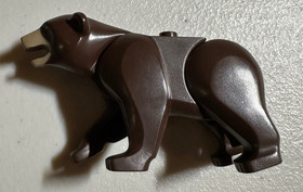 Genuine LEGO&reg; Dark Brown Bear Animal Minifigure from 4438 4440