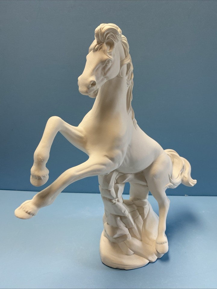 Ceramic Bisque Beautiful Rearing Horse with Beautiful Detail Ready to ...
