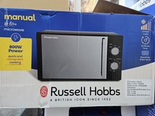 Russell Hobbs RHM2060B 20L 800W Black/Silver Microwave, Timer, Defrost