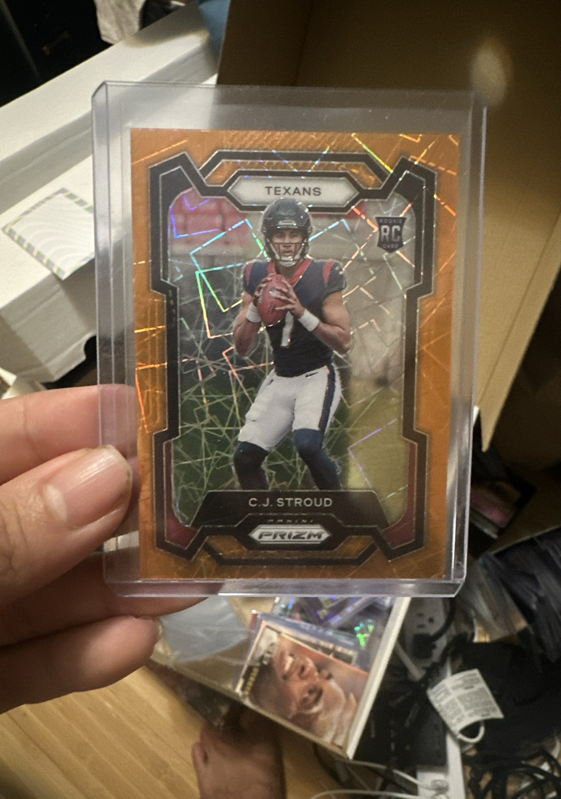 2023 Panini Prizm - Rookies C.J. Stroud #339 Orange Lazer Prizm (RC)