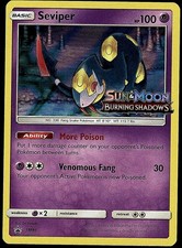 Seviper (Prerelease) SM46 Holo Sun & Moon Promo Pokemon Near Mint on eBay