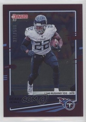 2020 Panini Donruss Season Stat Line 321/500 Derrick Henry #245 0u26