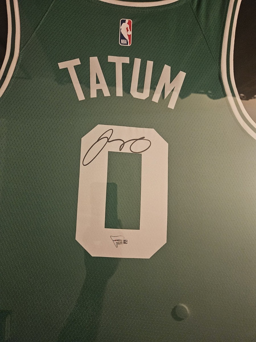 Jayson Tatum Boston Celtics Signed Framed Jersey Fanatics COA | eBay