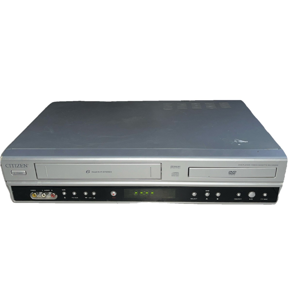 Citizen DVD VCR Combo Player Recorder VHS C557DVC 6-Head Tested