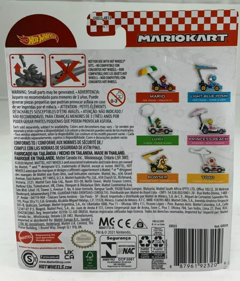 Hot Wheels 1:64 Mario Kart - Bowser in Standard Kart with Bowser Kite –  Square Imports