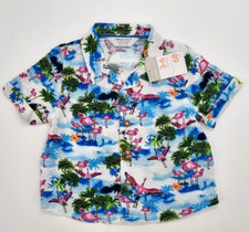 Camicia hawaiana manica corta Primark per ragazzo taglia 68 (3-6) 100% viscosa